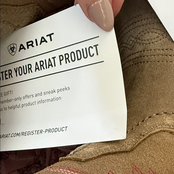 Ariat Women's Heeled Boots - Brown and Pink Embroidery - Picture 13 of 13